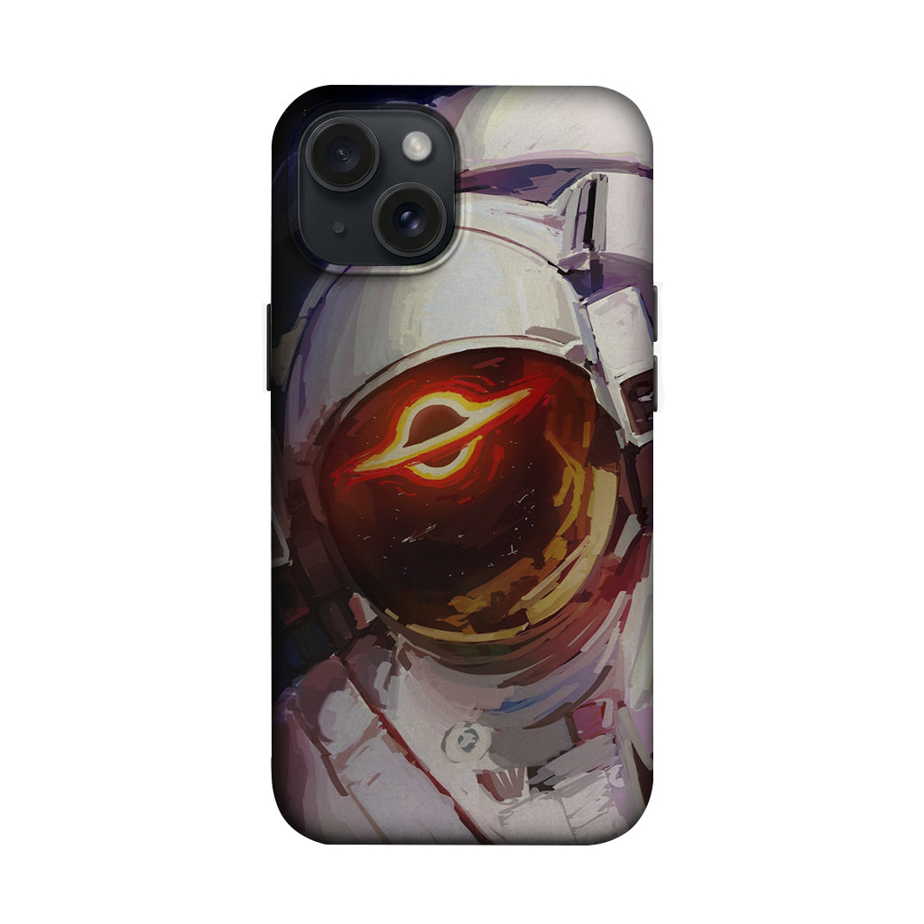 Kara Delik Yansımalı Astronot Kaskı Telefon Kılıfı K1139 mockup 1