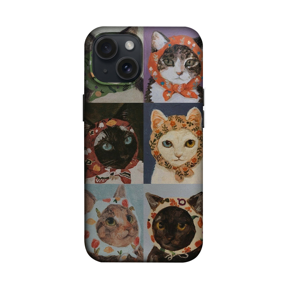 Kedi Portreleri Kolajı Telefon Kılıfı K736