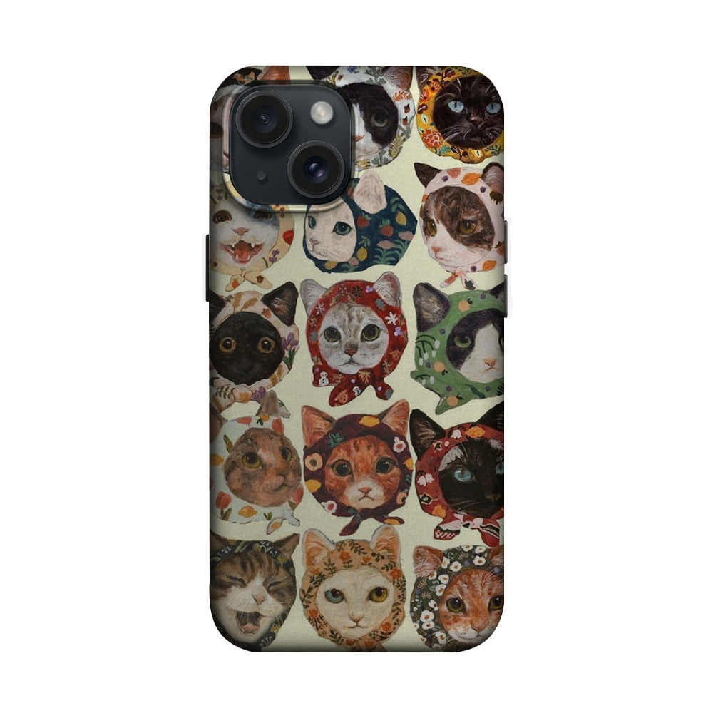 Kedi Portreleri Kolajı Telefon Kılıfı K914