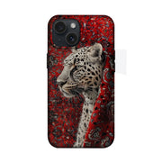 Kırmızı Leopar Portre Telefon Kılıfı K665