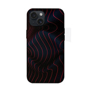 Kırmızı Mavi Topografik Çizgi Telefon Kılıfı K660