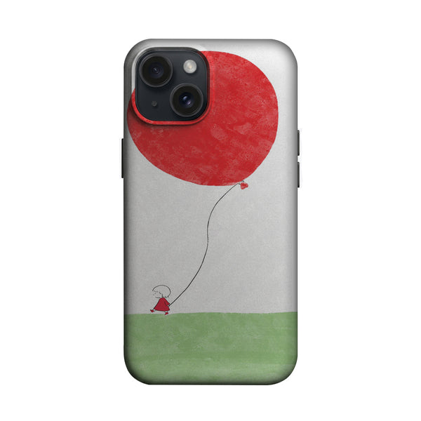 Kırmızı Balonlu Minimal Manzara Telefon Kılıfı K784