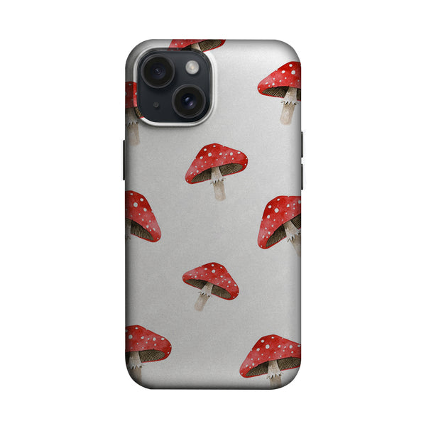 Kırmızı Mantar Desenli Telefon Kılıfı K782