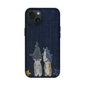 Kot Kumaşı Zemin Köpekbalığı Kostümlü Kediler Telefon Kılıfı K1134 mockup 1