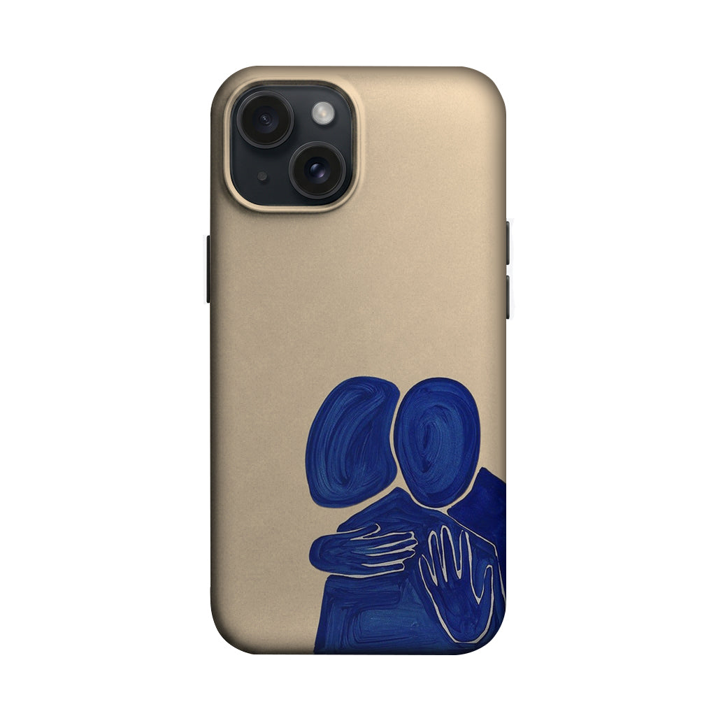 Lacivert Soyut Sarılan Figürler Telefon Kılıfı K790 mockup 1