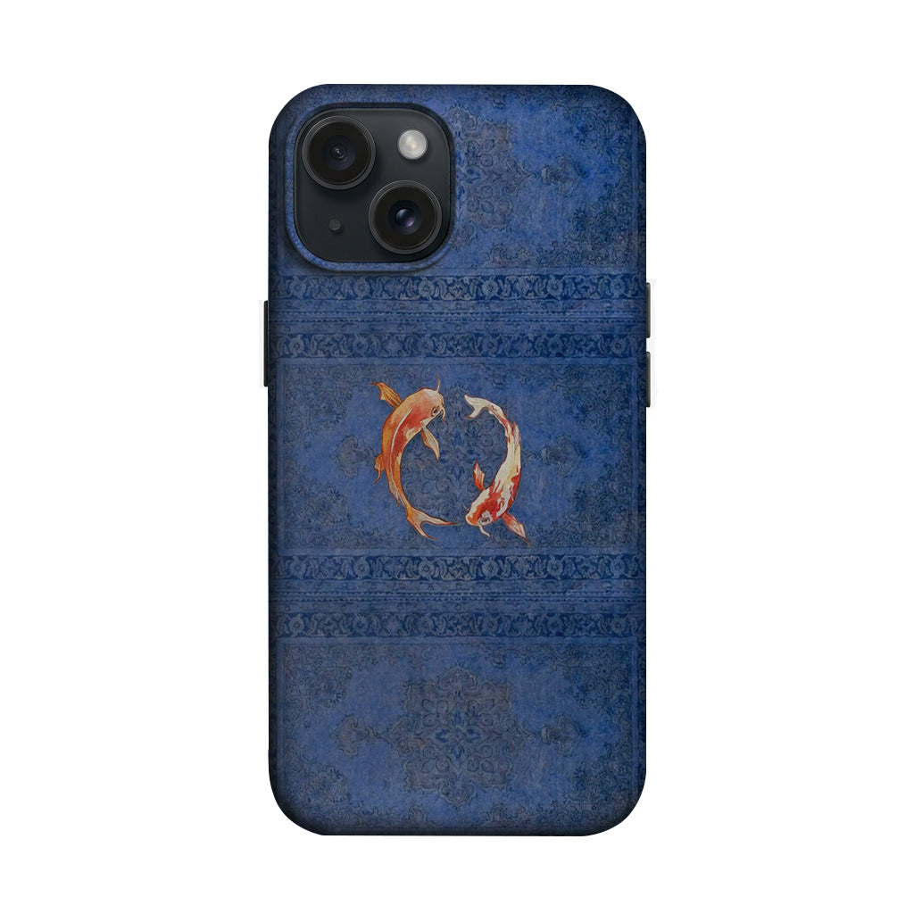 Lacivert Zeminde Koi Balıkları Telefon Kılıfı K891 mockup 1
