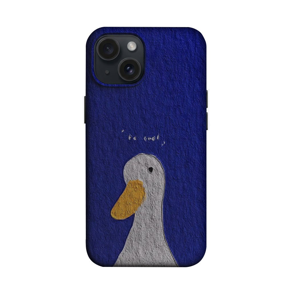 Lacivert Zeminde Ördek Figürlü Telefon Kılıfı K733 mockup 1