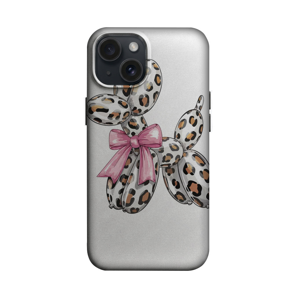 Leopar Desenli Fiyonk Balon Köpek Telefon Kılıfı K953 mockup 1