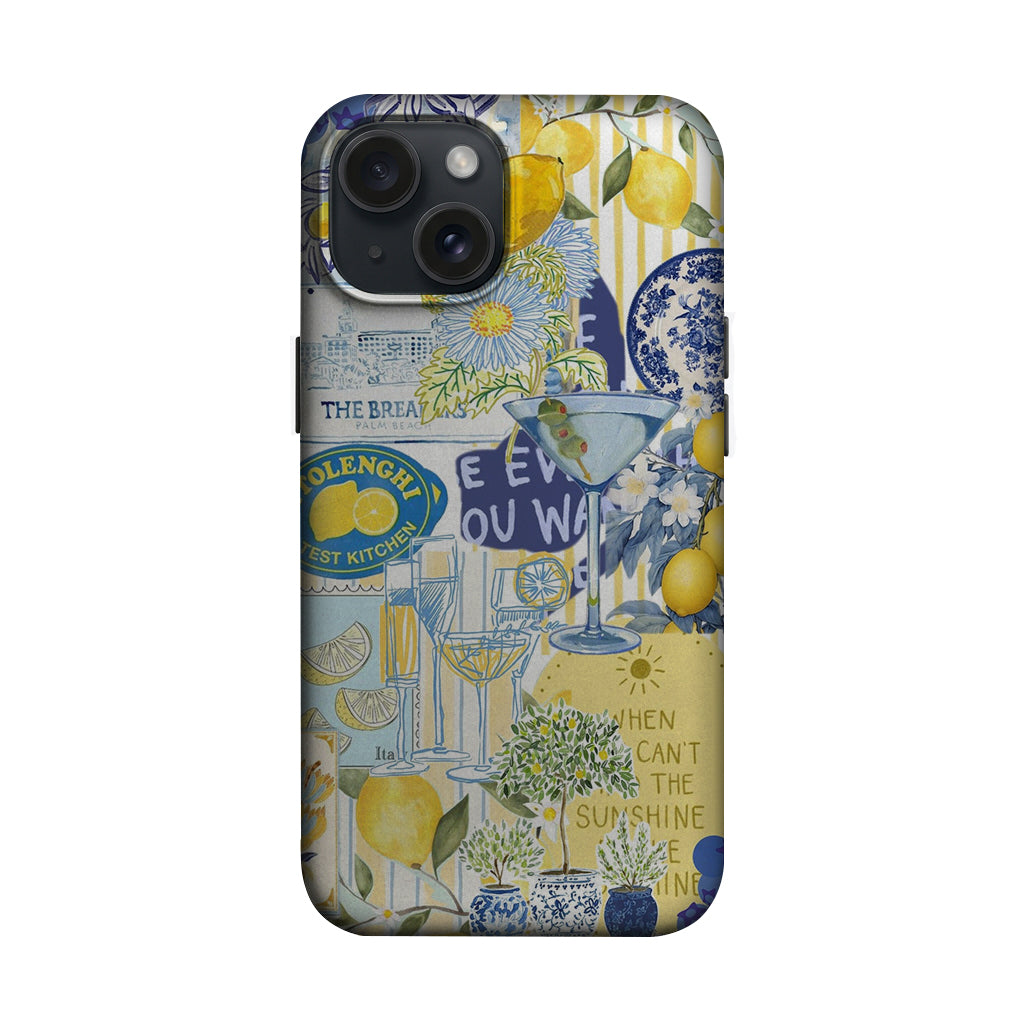 Limonlu Akdeniz Kolaj Desenli Telefon Kılıfı K757 mockup 1