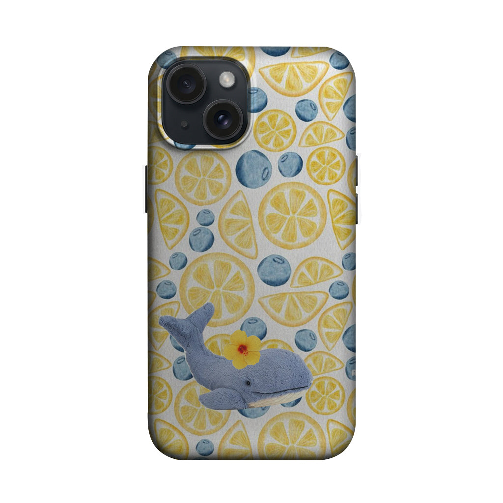 Limonlu Mavi Yunus Desenli Telefon Kılıfı K877 mockup 1