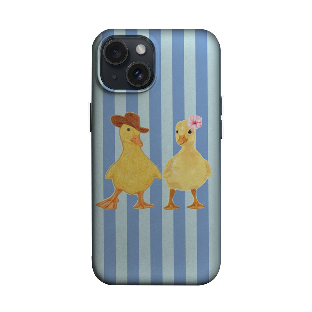Mavi Çizgili Çift Ördek Telefon Kılıfı K750 mockup 1