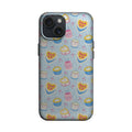 Mavi Çizgili Cupcake Desenli Telefon Kılıfı K778 mockup 1