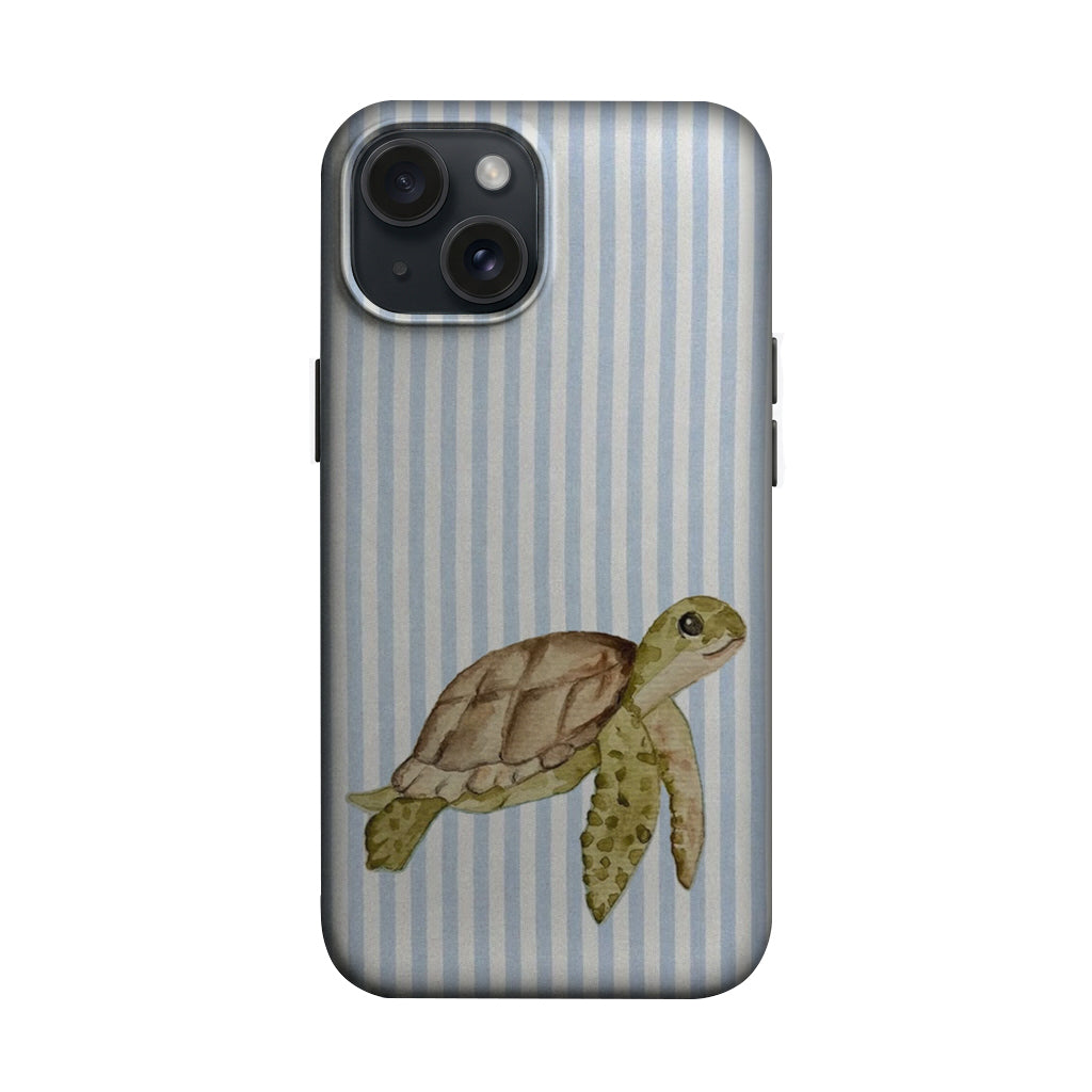 Mavi Çizgili Deniz Kaplumbağası Telefon Kılıfı K839 mockup 1