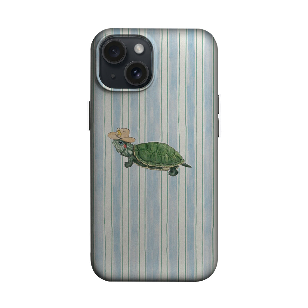 Mavi Çizgili Kaplumbağa Telefon Kılıfı K873 mockup 1