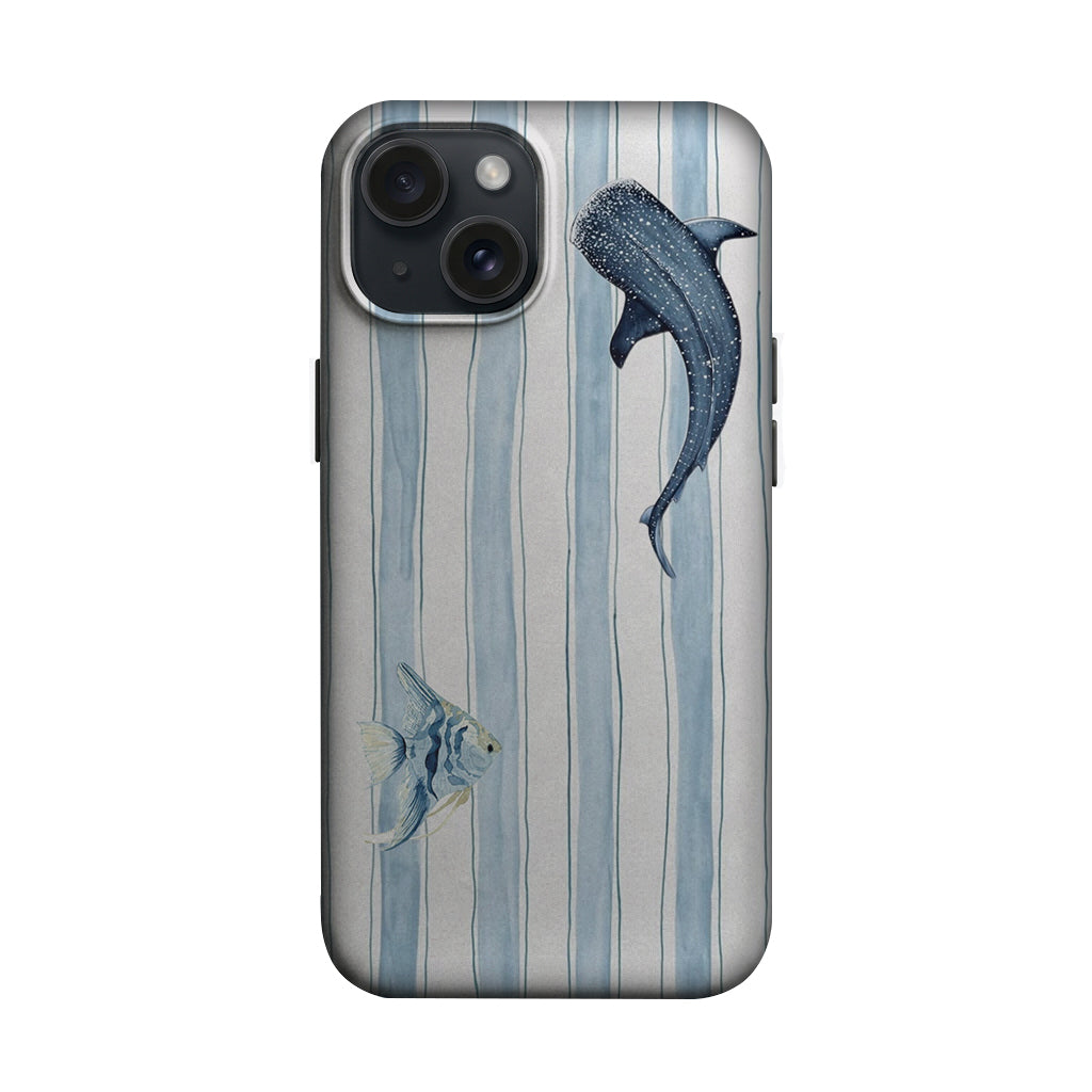 Mavi Çizgili Köpekbalığı Desenli Telefon Kılıfı K822 mockup 1