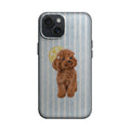 Mavi Çizgili Sevimli Köpek Telefon Kılıfı K706 mockup 1