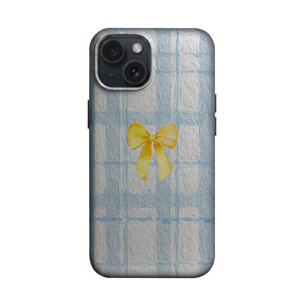 Mavi Ekose Sarı Fiyonk Telefon Kılıfı K758 mockup 1