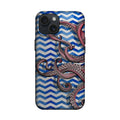 Mavi Zigzag Ahtapot Desenli Telefon Kılıfı K860 mockup 1