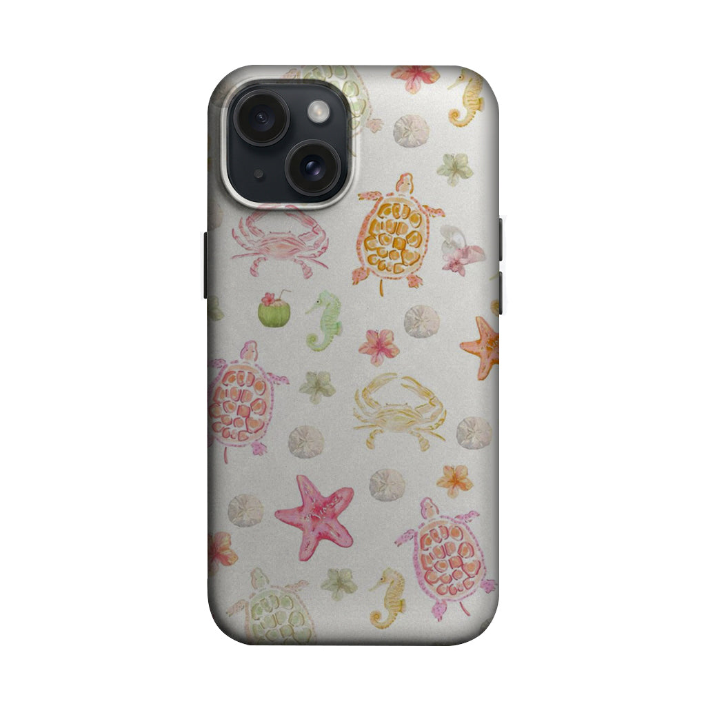 Pastel Deniz Canlıları Desenli Telefon Kılıfı K963 mockup 1