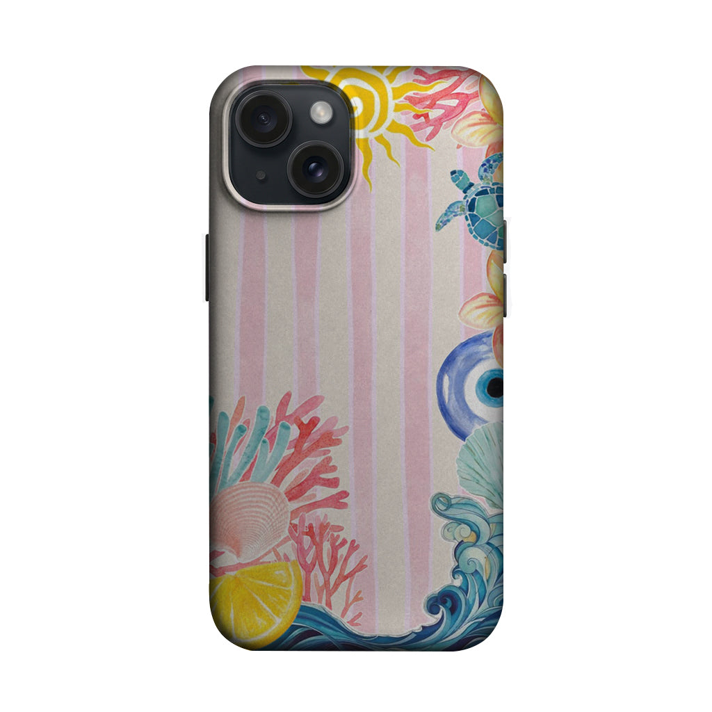 Pastel Deniz Kolaj Desenli Telefon Kılıfı K1011 mockup 1