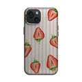 Pembe Çizgili Çilek Desenli Telefon Kılıfı K1081 mockup 1