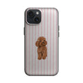 Pembe Çizgili Sevimli Köpek Telefon Kılıfı K1058 mockup 1
