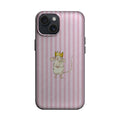 Pembe Çizgili Taçlı Sevimli Fare Telefon Kılıfı K812 mockup 1