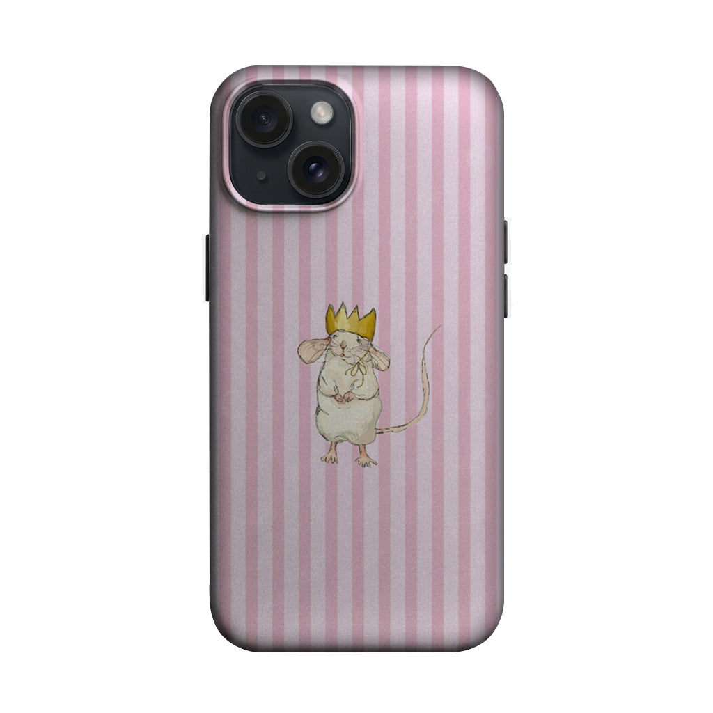 Pembe Çizgili Taçlı Sevimli Fare Telefon Kılıfı K812 mockup 1