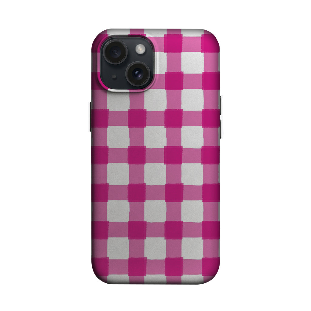 Pembe Dama Desenli Telefon Kılıfı K774 mockup 1
