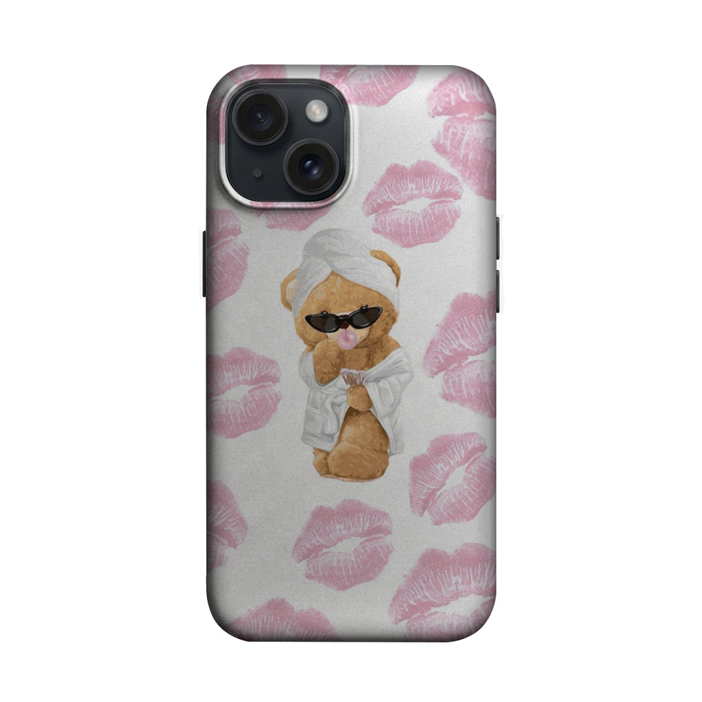 Pembe Dudaklı Gözlüklü Köpek Telefon Kılıfı K942 mockup 1