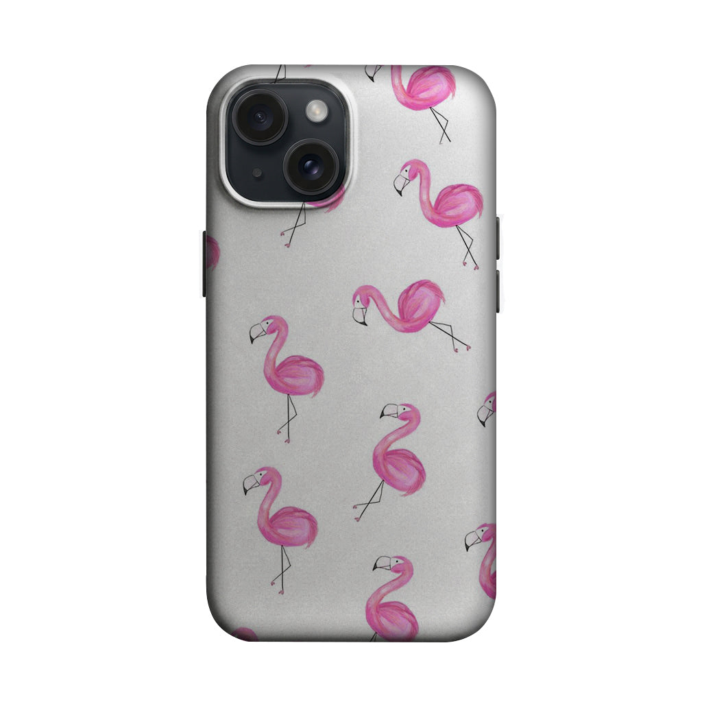 Pembe Flamingo Desenli Telefon Kılıfı K1031 mockup 1