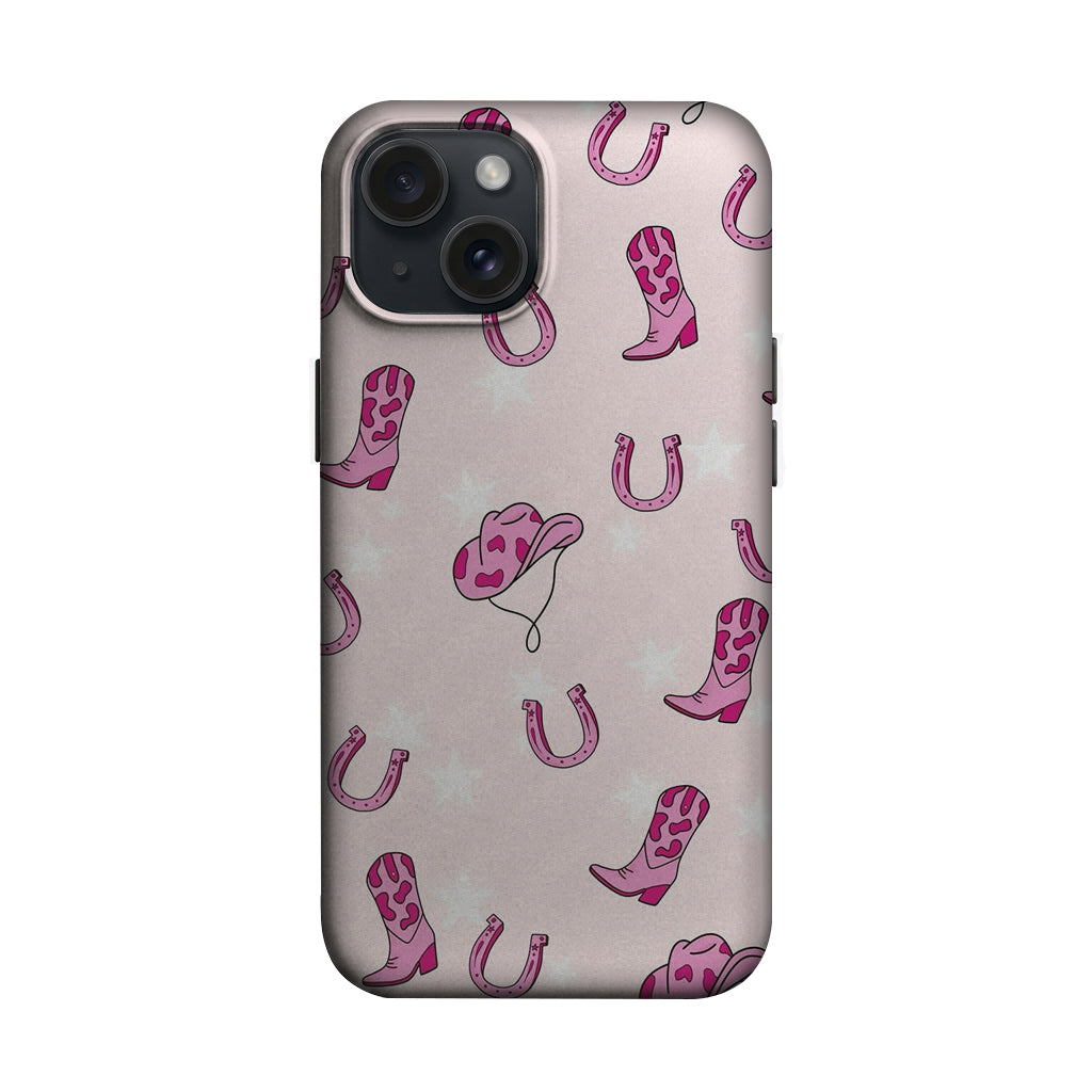 Pembe Kovboy Botu ve Nal Desenli Telefon Kılıfı K929 mockup 1
