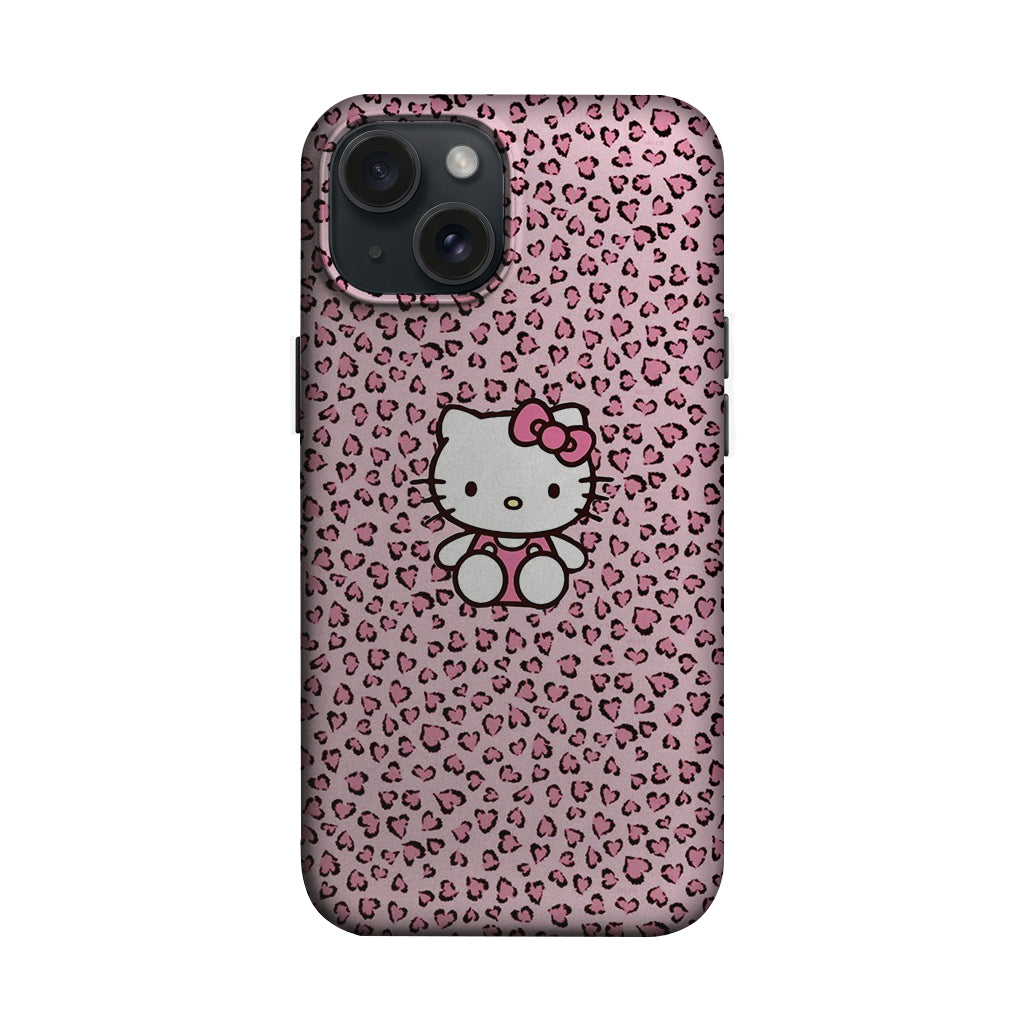 Pembe Leopar Kedi Figürlü Telefon Kılıfı K988 mockup 1