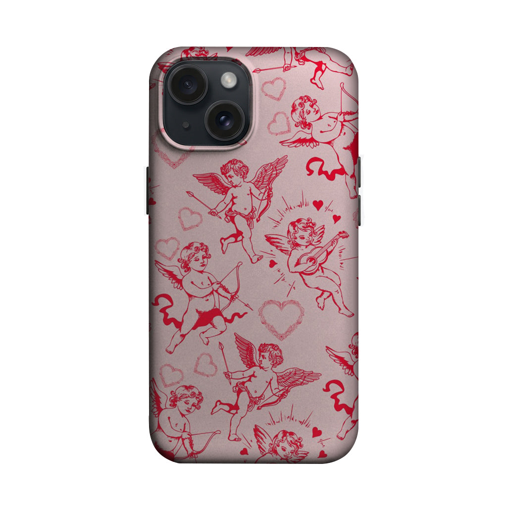 Pembe Melek Desenli Telefon Kılıfı K1032 mockup 1