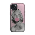 Pembe Sakızlı Vintage Kadın Portresi Telefon Kılıfı K975 mockup 1
