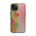 Pembe Zeminde Narenciye Dilimleri Telefon Kılıfı K908 mockup 1