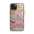 Renkli Zigzag Deseni Telefon Kılıfı K505