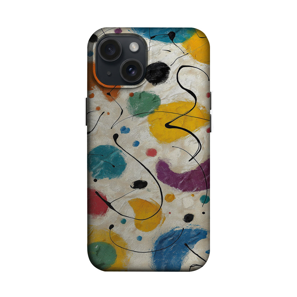 Renkli Soyut Boya Desenli Telefon Kılıfı K805 mockup 1