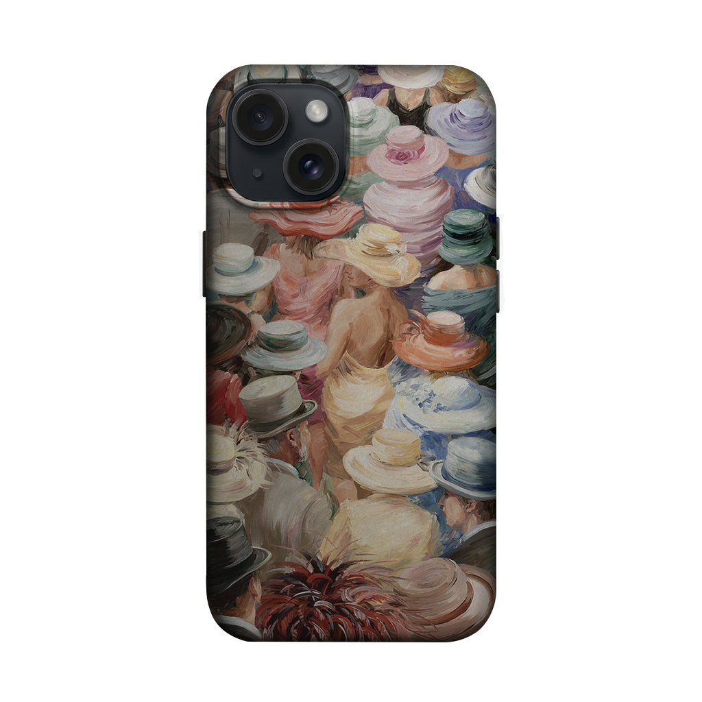 Şapkalı Kalabalık Resim Desenli Telefon Kılıfı K888 mockup 1