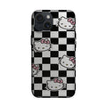 Siyah Beyaz Dama Kedi Desenli Telefon Kılıfı K986 mockup 1