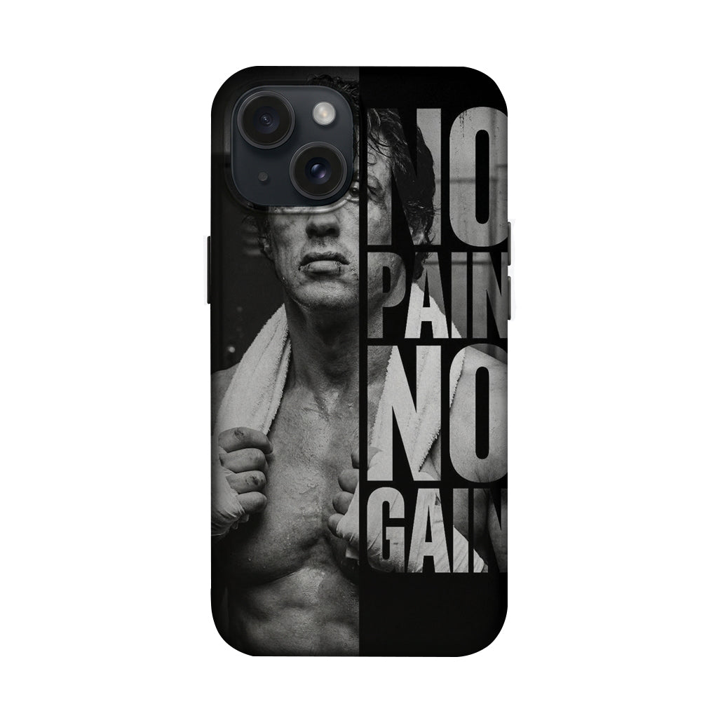 Sylvester Stallone Rocky No Pain No Gain Tasarımlı Telefon Kılıfı K1103 mockup 1