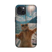 Yelkenlide Selfie Çeken Kedi Telefon Kılıfı K565