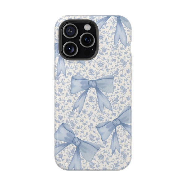 Mavi Fiyonk Desenli Çiçekli Telefon Kılıfı K017