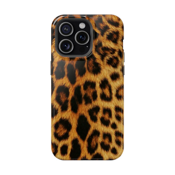 Leopar Desen Kahverengi Telefon Kılıfı K165